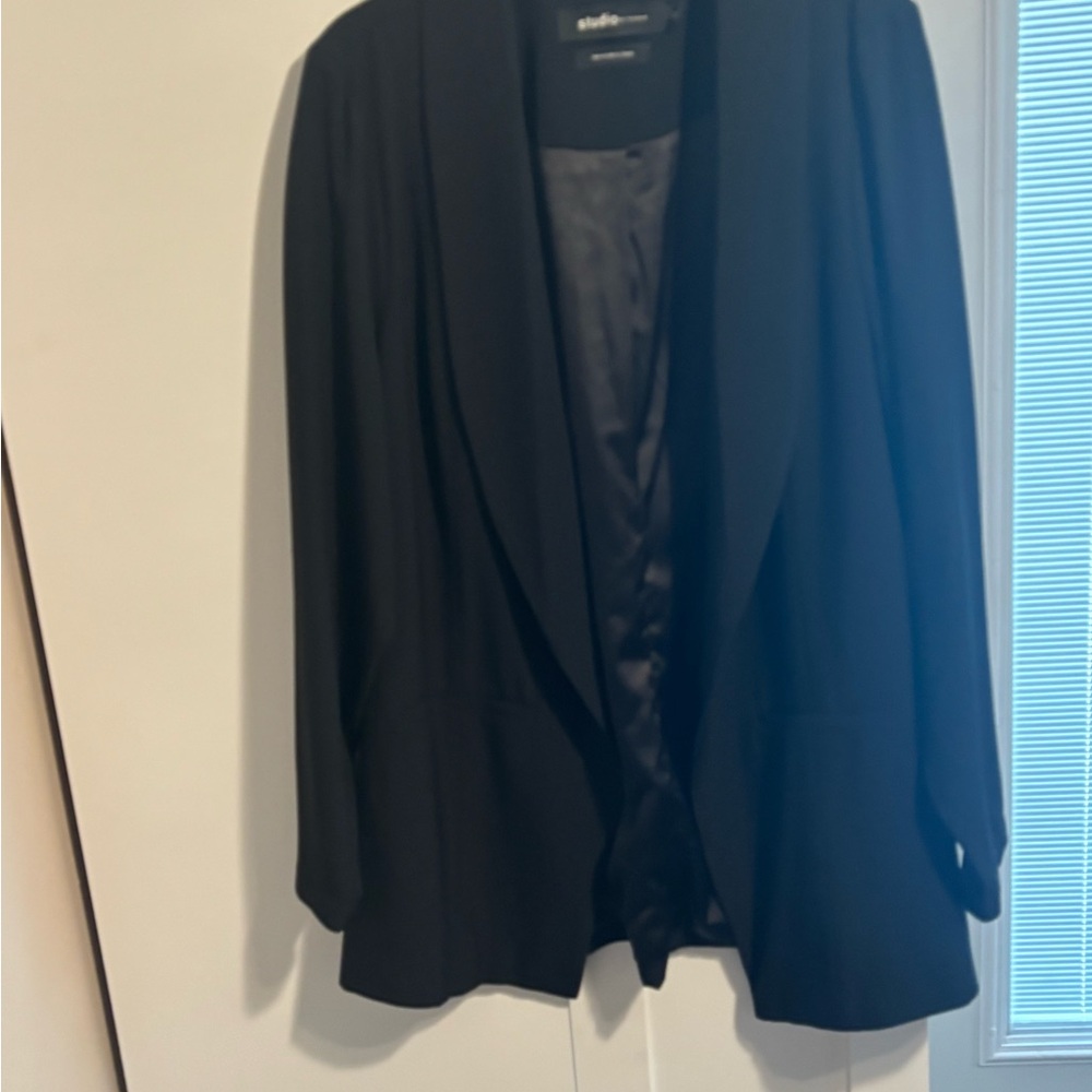 Torrid Black Blazer Shawl Collar Suit Jacket